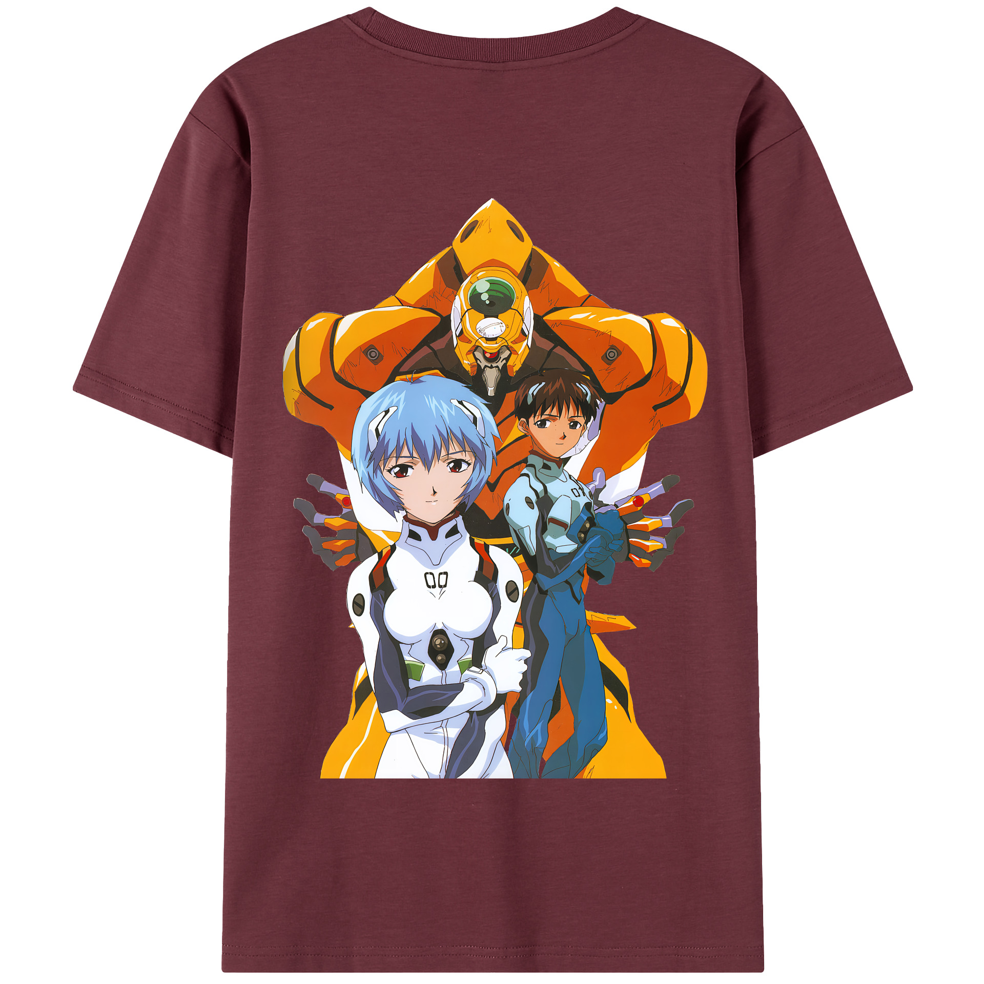 （画像用） EVA 新世紀エヴァンゲリオン 綿100％半袖Tシャツ（背面プリント）